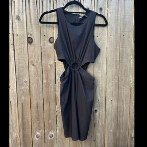 Zara Linen Mini Dress with Cutouts